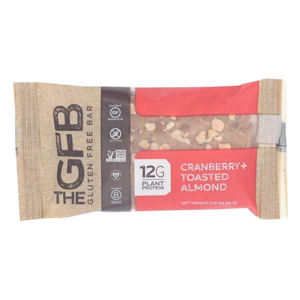 The Gluten Freeb Bar - Cranberry Toasted Almond - Gluten Free - Case of 12 - 2.05 Ounce