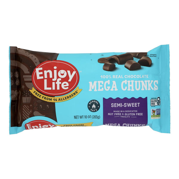 Enjoy Life - Baking Chocolate - Mega Chunks - Semi-Sweet - 10 Ounce - case of 12