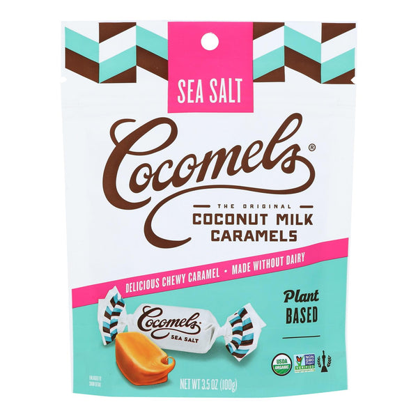 Cocomel - Organic Coconut Milk Caramels - Sea Salt - Case of 6 - 3.5 Ounce.