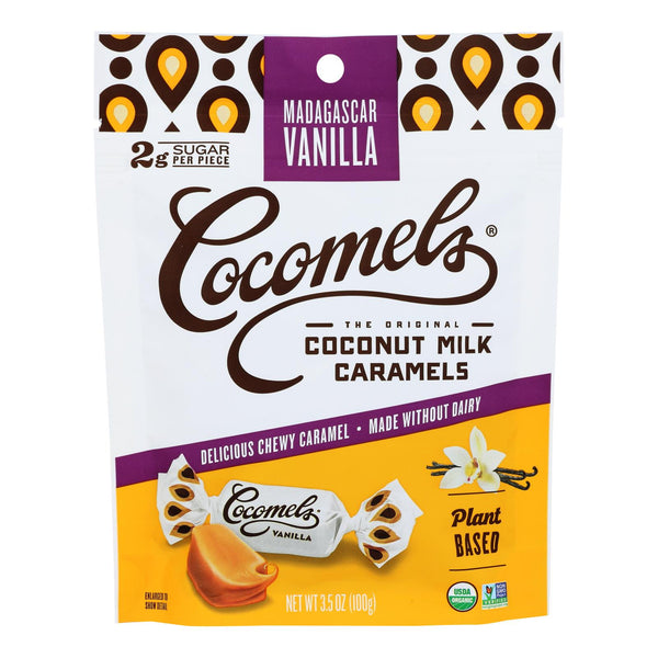 Cocomel - Organic Coconut Milk Caramels - Vanilla - Case of 6 - 3.5 Ounce.