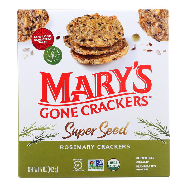 Mary's Gone Crackers - Cracker Rosemary - Case of 6 - 5.00 Ounce