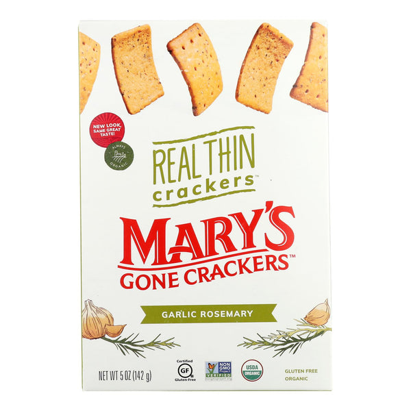 Mary's Gone Crackers Organic & Gluten Free Real Thin Crackers - Case of 6 - 5 Ounce
