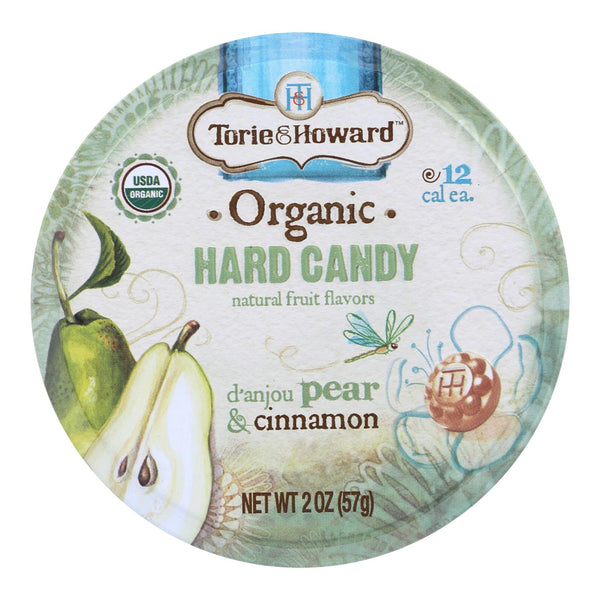 Torie and Howard Organic Hard Candy - Danjou Pear and Cinnamon - 2 Ounce - Case of 8