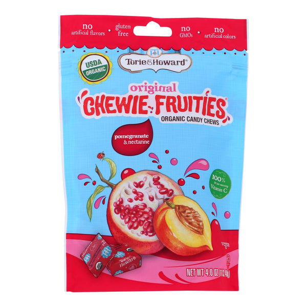 Torie and Howard Chewie Fruities - Pomegranate and Nectarine - Case of 6 - 4 Ounce.