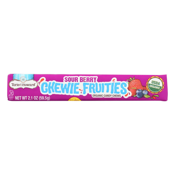 Torie and Howard - Chewy Fruities Organic Candy Chews - Sour Berry - Case of 18 - 2.1 Ounce.
