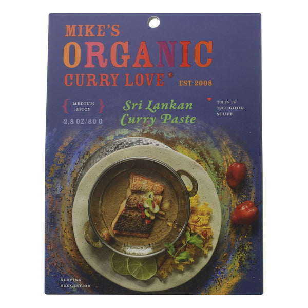Mike's Organic Curry Love - Curry Sri Lankan Pste - Case of 6 - 2.8 Ounce