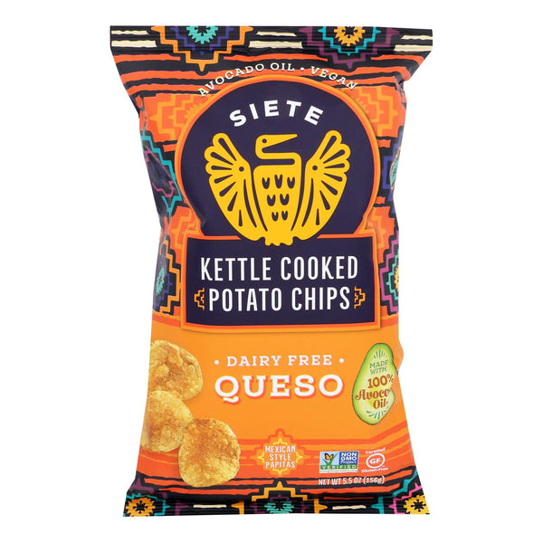 Siete - Kettle Chip Queso - Case of 6-5.5 Ounce