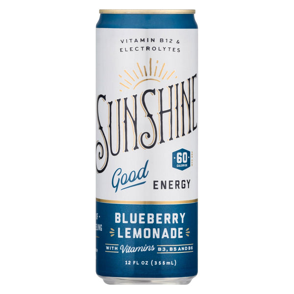 Sunshine Beverages - Soda Bluberry Lemonade - Case of 12-12 Fluid Ounce