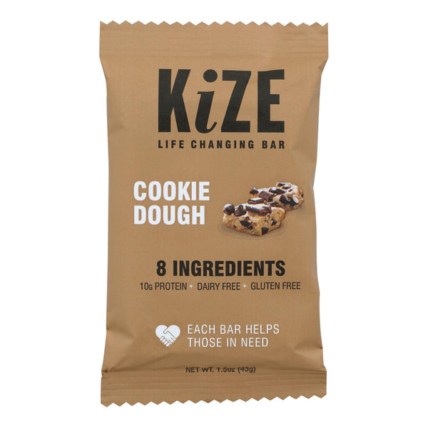Kize Concepts - Energy Bar Raw Cookie Dough - Case of 10-1.5Ounce