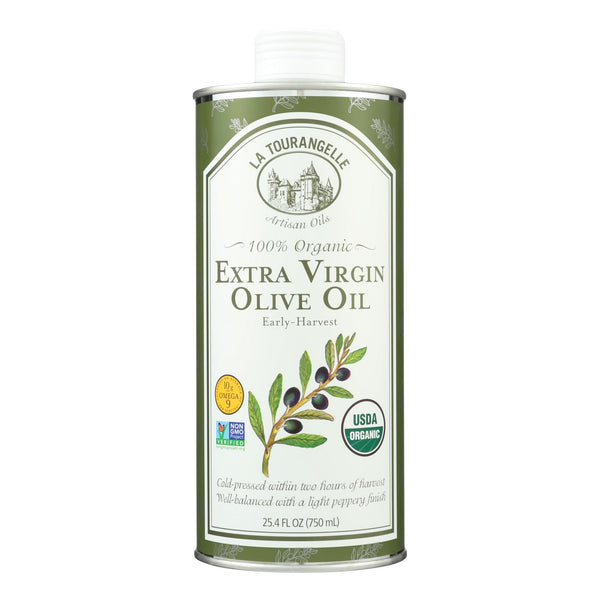 La Tourangelle Organic Extra Virgin Olive Oil - Case of 6 - 25.4 Fl Ounce.