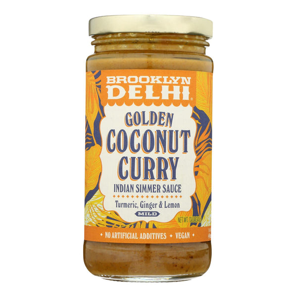 Brooklyn Delhi - Golden Coconut Curry Simmer Sauce - Case of 6 - 12 Ounce