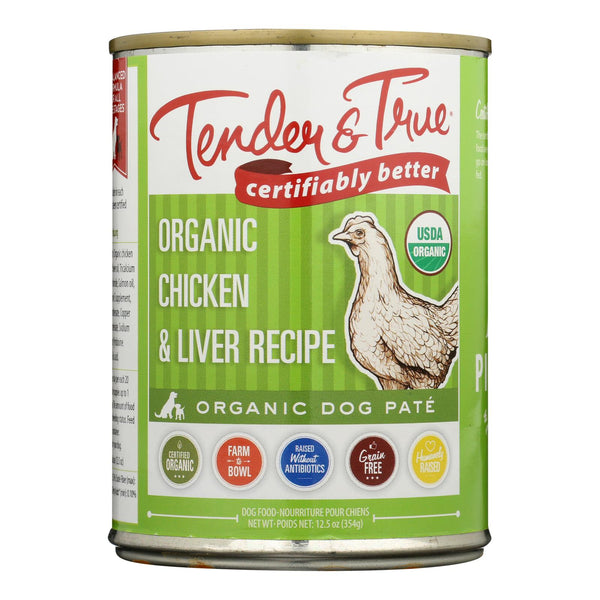 Tender & True Dog Food Chicken And Liver - Case of 12 - 12.5 Ounce