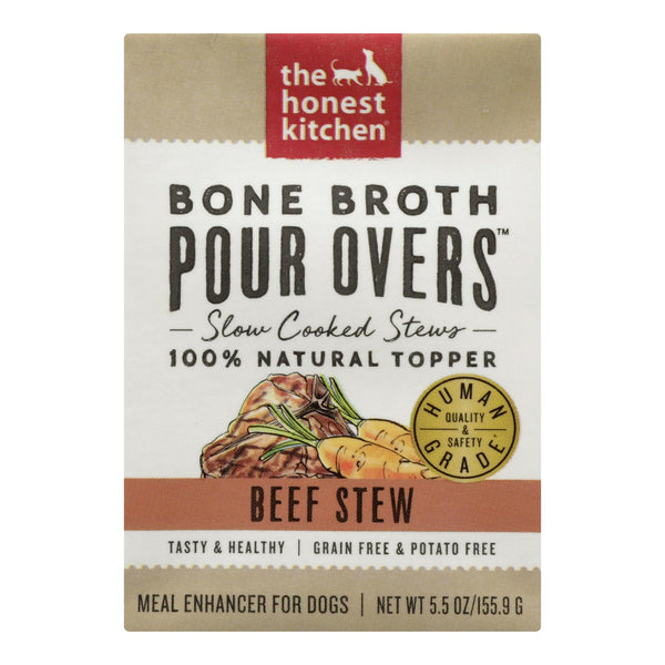 The Honest Kitchen - Dog Fd Por Ovr Bf Stew - Case of 12 - 5.5 Ounce