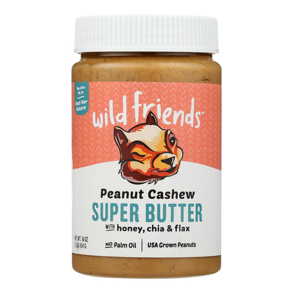 Wild Friends Peanut Cashew Super Butter - Case of 6 - 16 Ounce