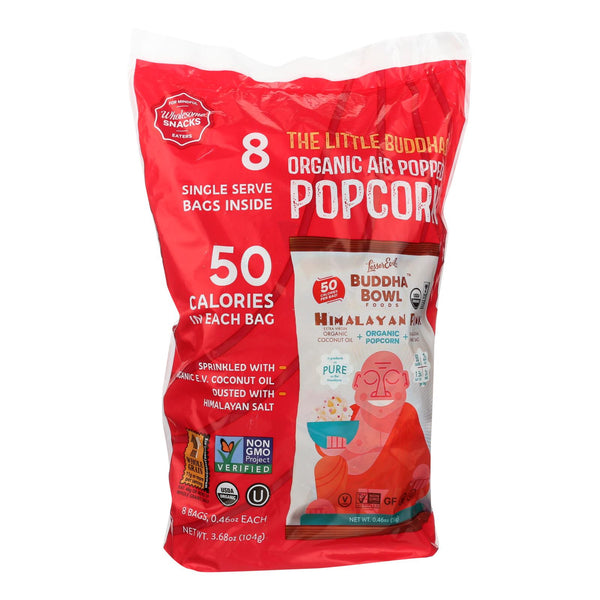 Lesser Evil Organic Air Popped Popcorn - Himalayan Pink - Case of 12 - 8/.46 Ounce