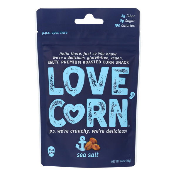 Love Corn - Roasted Corn Sea Salt - Case of 10 - 1.6 Ounce