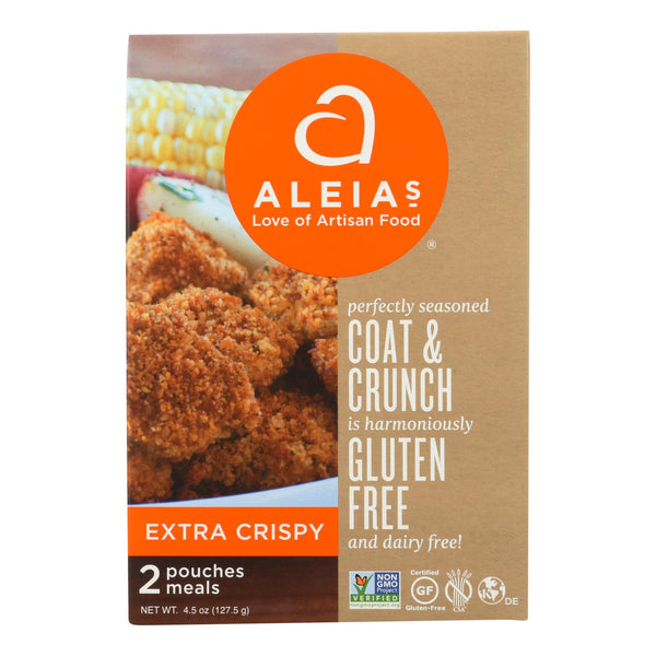 Aleia's Extra Crispy Coat & Crunch Breading  - Case of 8 - 4.5 Ounce