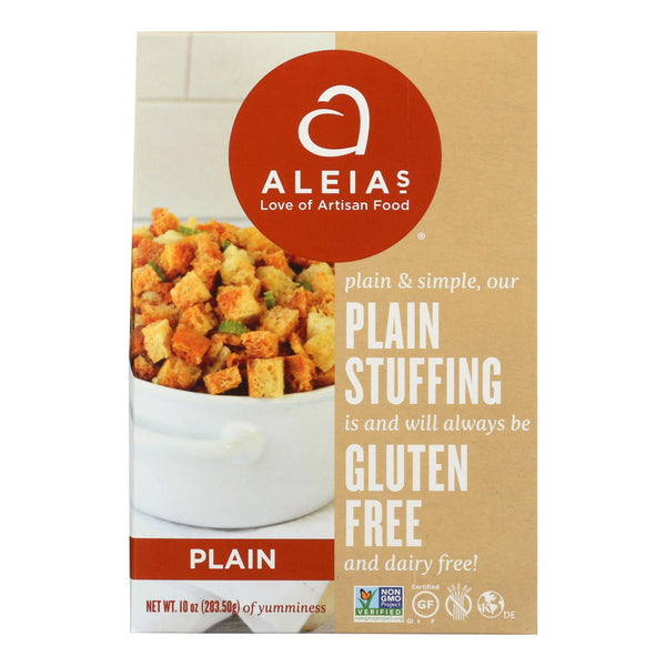 Aleia's - Gluten Free Stuffing Mix - Plain - Case of 6 - 10 Ounce