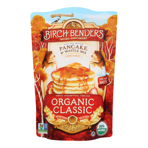 Birch Benders Pancake and Waffle Mix - Classic - Case of 6 - 16 Ounce.