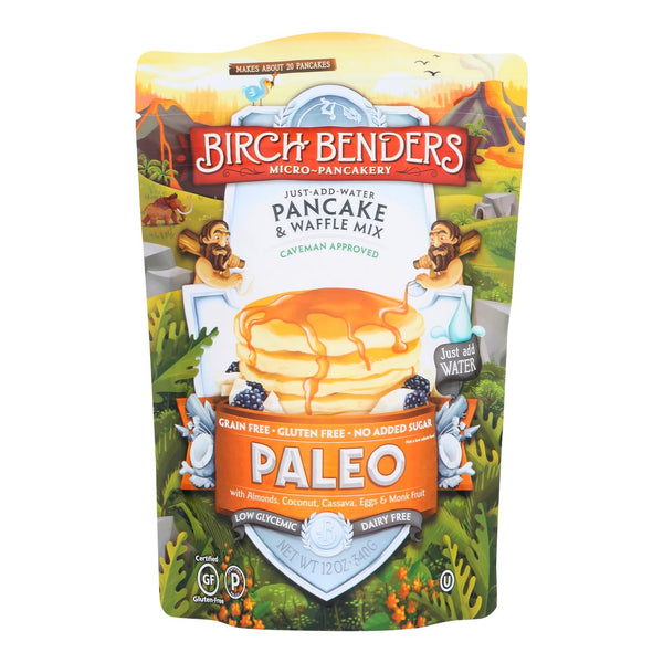 Birch Benders - Pancake and Waffle Mix - Paleo - Case of 6 - 12 Ounce