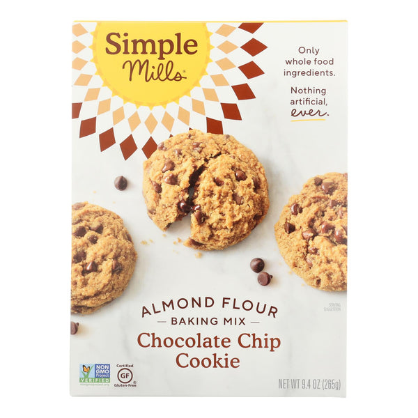 Simple Mills Almond Flour Chocolate Chip Cookie Mix - Case of 6 - 8.4 Ounce.