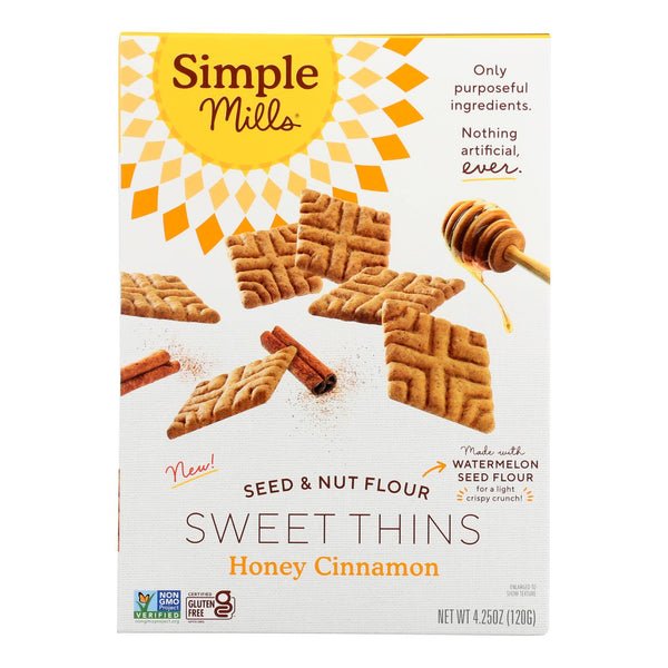 Simple Mills - Sweet Thins Honey Cinnamon - Case of 6-4.25 Ounce