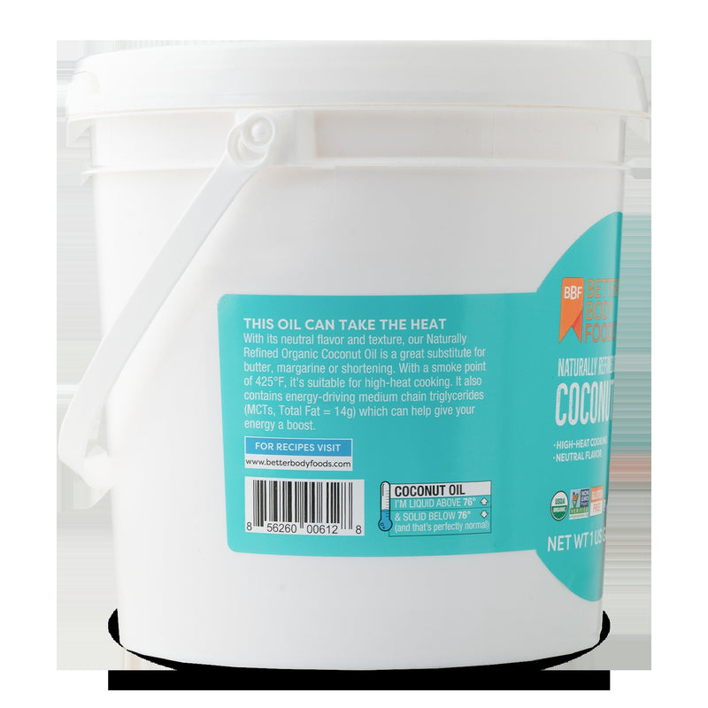 Betterbody Foods Organic Naturally Refined Coconut Oil 1 Gallon - 1 Per Case.