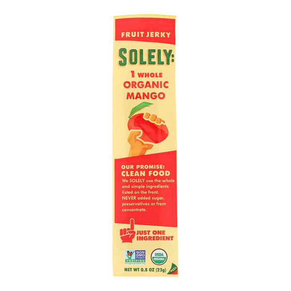 Solely Fruit - Fruit Jerky Mango - Case of 12 - .8 Ounce