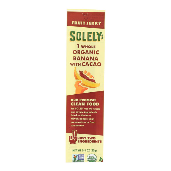 Solely Fruit - Fruit Jerky Banana Coco - Case of 12 - .8 Ounce