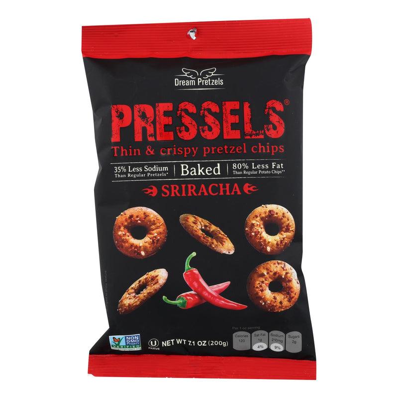 Pressel's Thin & Crispy Pretzel Chips - Case of 12 - 7.1 Ounce