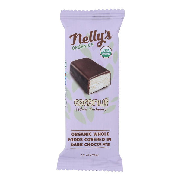 Nelly's Organics Coconut Candy Bar  - Case of 9 - 1.6 Ounce