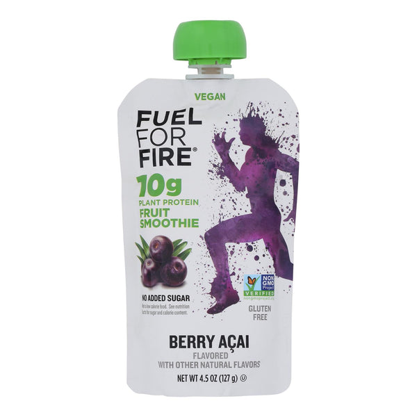 Fuel For Fire - Protn Smthie Fruit Berry Acai - Case of 12 - 4.5 Ounce
