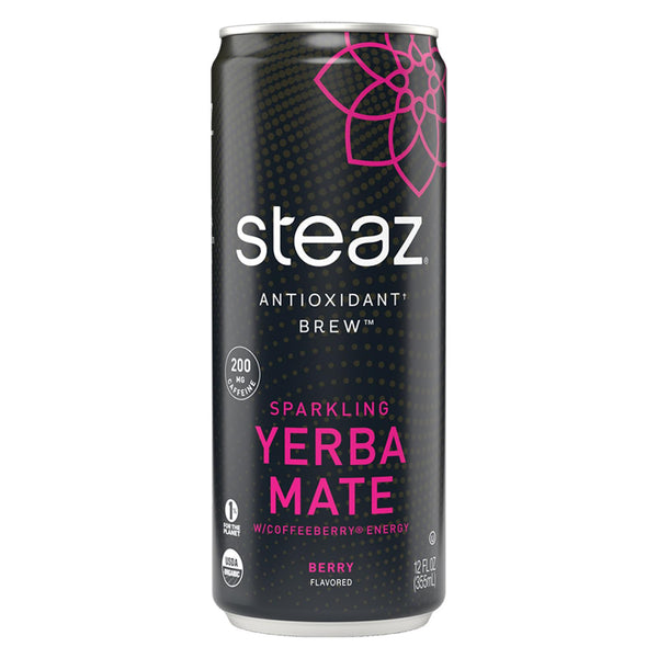 Steaz Energy Drink - Berry - Case of 12 - 12 Fl Ounce.