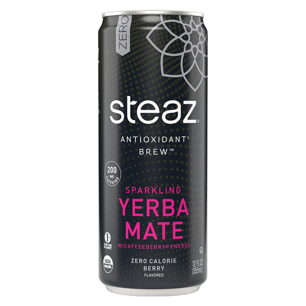 Steaz Zero Calorie Energy Drink - Berry - Case of 12 - 12 Fl Ounce.