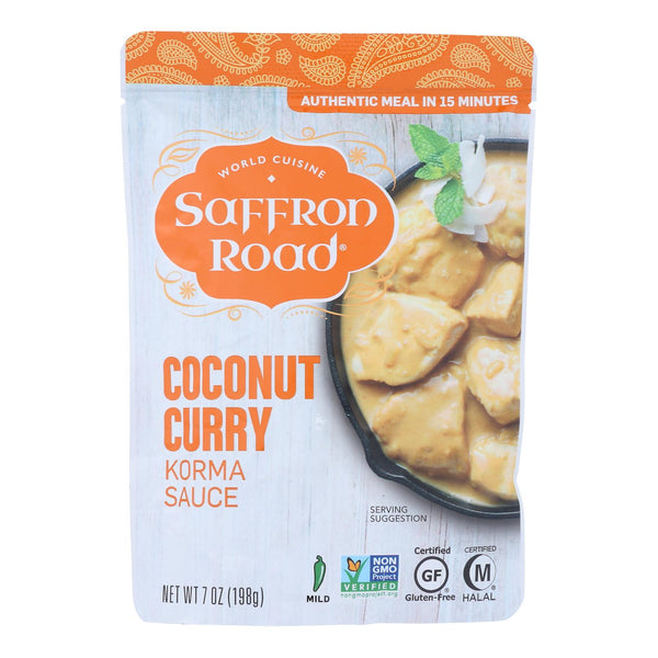 Saffron Road Korma Sauce - Coconut Curry - Case of 8 - 7 Ounce.
