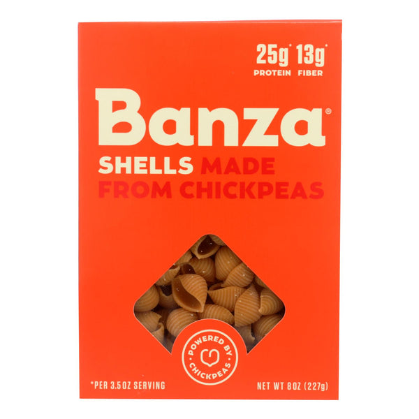 Banza - Pasta Chickpea Shells - Case of 6 - 8 Ounce.