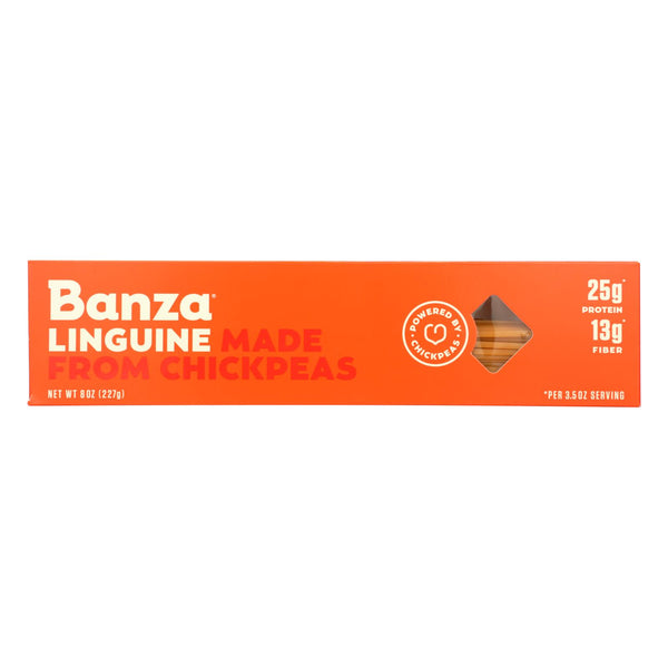 Banza - Chickpea Pasta - Linguine - Case of 12 - 8 Ounce.