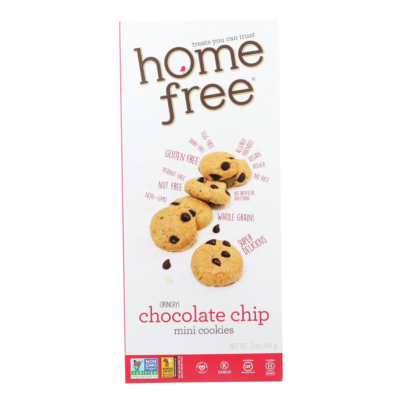 Homefree - Gluten Free Mini Cookies - Chocolate Chip - Case of 6 - 5 Ounce.