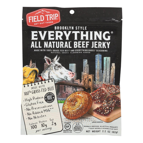 Field Trip - Beef Jerky Evrythng Bagel - Case of 9 - 2.2 Ounce