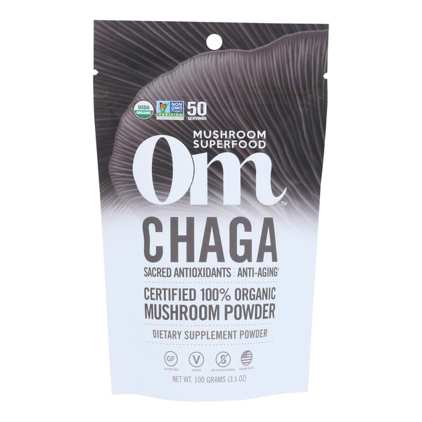 Om - Chaga Organic Powder 100grm - 1 Each - 3.5 Ounce