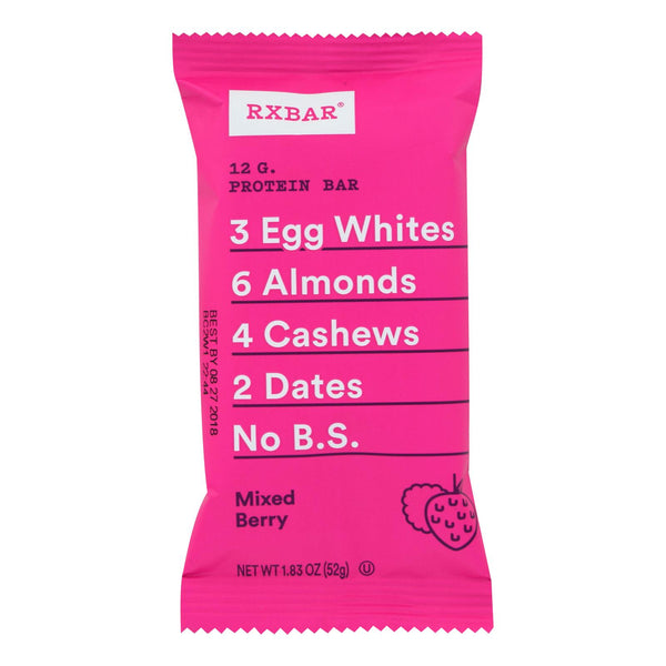RxBar - Protein Bar - Mixed Berry - Case of 12 - 1.83 Ounce.