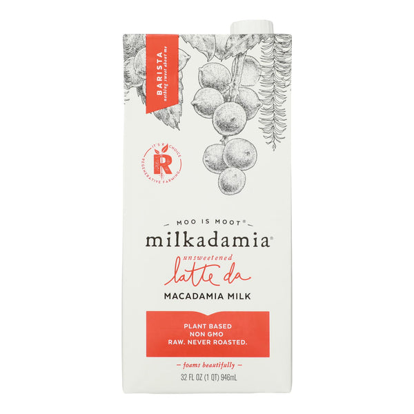 Milkadamia - Mcdm Milk Unswt Lte D Brst - Case of 6-32 Fluid Ounce