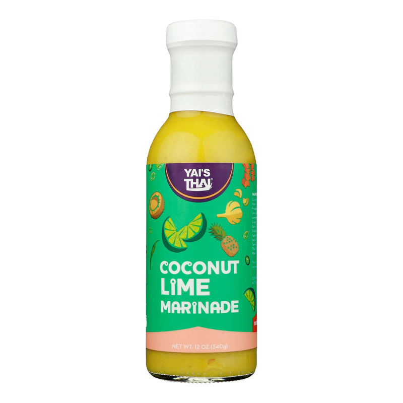 Yai's Thai - Marinade Coconut Lime - Case of 6-12 Fluid Ounce