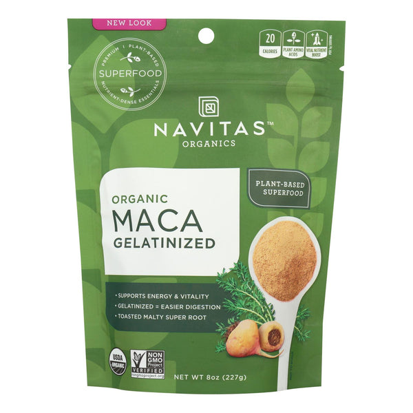 Navitas Naturals Maca Powder - Organic - Gelatinized - 8 Ounce - case of 12