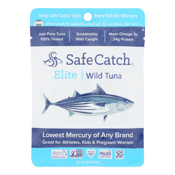 Safe Catch - Tuna Elite Wild Ss Pouch - Case of 12 - 3 Ounce