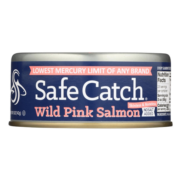 Safe Catch - Salmon Pink Wld Ns Added - Case of 6 - 5 Ounce