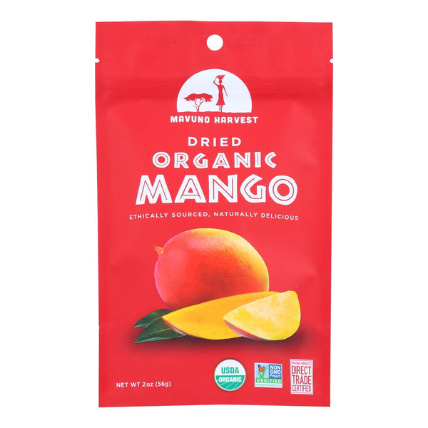 Mavuno Harvest Gluten - Free Dried Mango - Case of 6 - 2 Ounce.