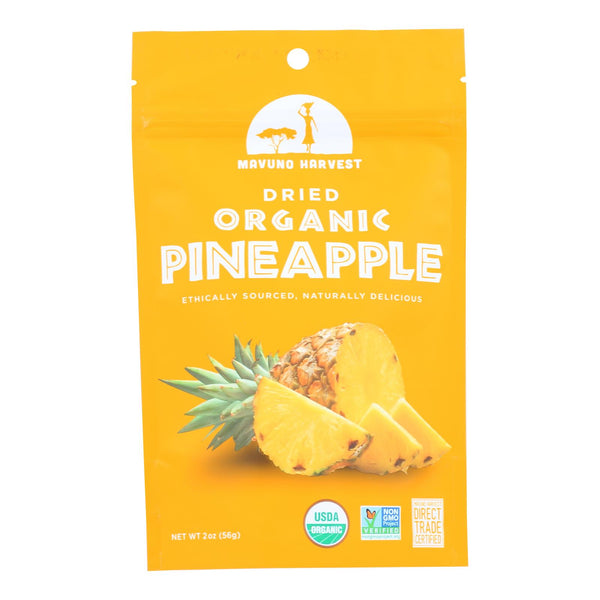 Mavuno Harvest Gluten - Free Dried Pineapple - Case of 6 - 2 Ounce.