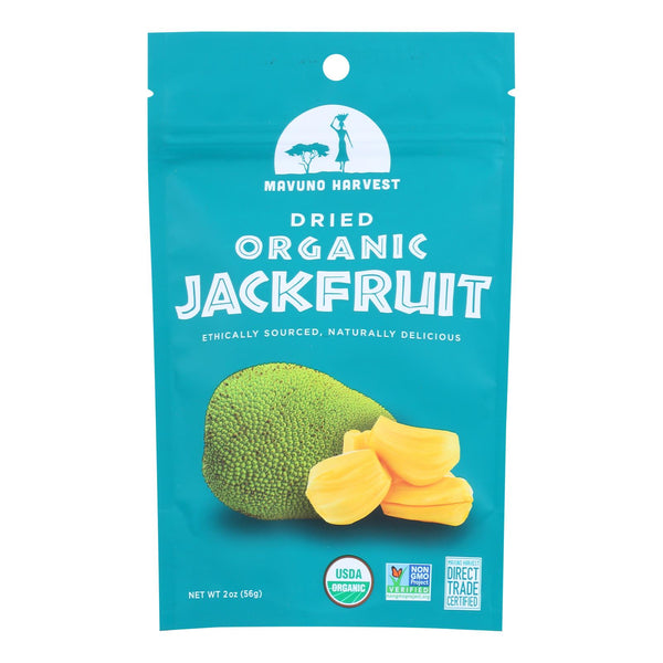 Mavuno Harvest Organic Dried Fruits - Jackfruit - Case of 6 - 2 Ounce.