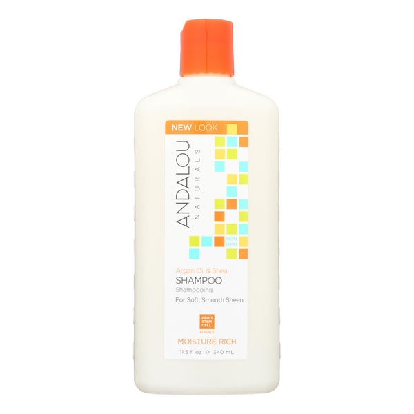 Andalou Naturals Moisture Rich Shampoo Argan and Sweet Orange - 11.5 fl Ounce